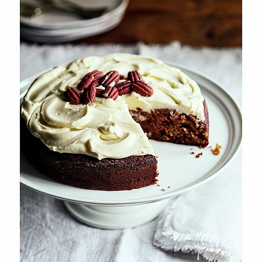 Applesauce Cake with Bourbon Raisins